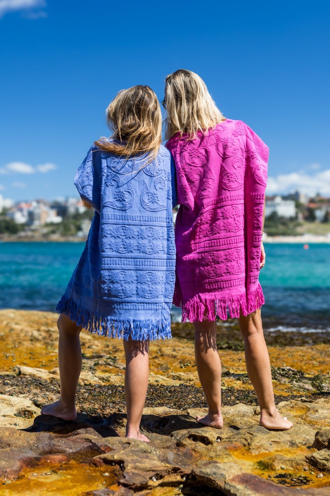 Jacaranda Blue & Cactus Flower Pink Pampelonne Dress